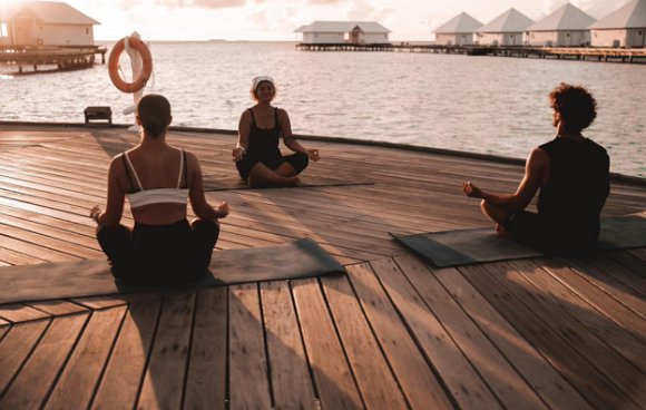 Yoga Kurs direkt am Meer