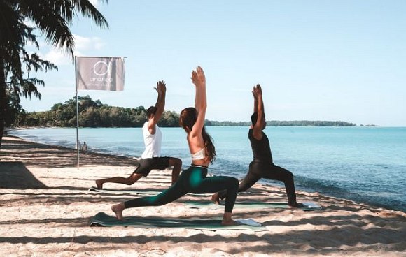 Yoga Kurs direkt am Meer