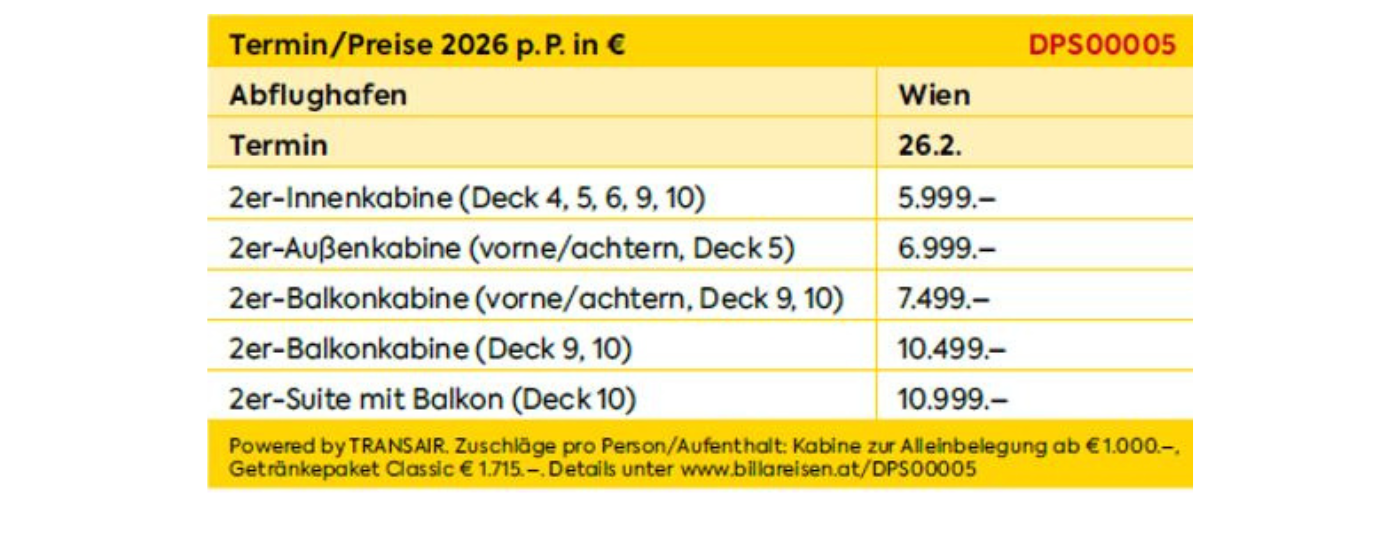 Von Honolulu nach Sydney Kreuzfahrt Termine und Preise