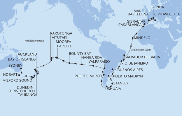 Kreuzfahrt vom Gletscher zum Strand mit Norwegian Spirit 