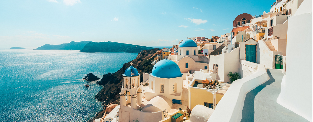 Aussicht auf Santorin