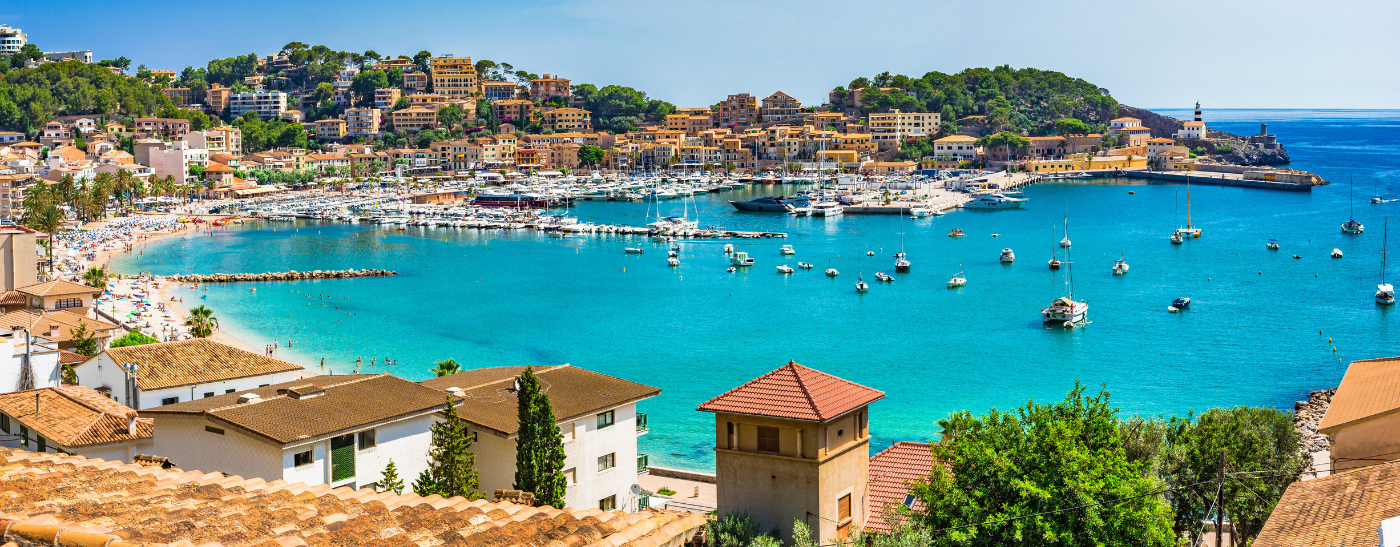 Spanien Mittelmeer Küste Bucht von Port de Soller Mallorca
