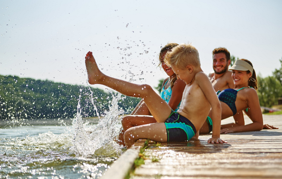 Familienurlaub am Strand