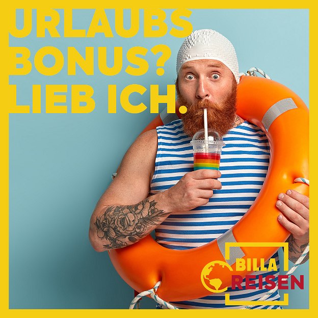 Mann mit Schwimmreifen