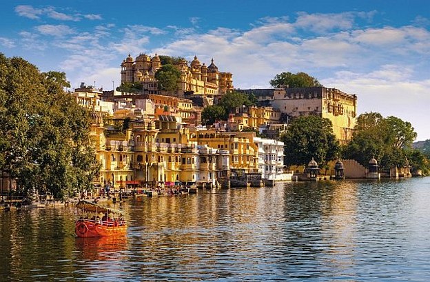 Blick auf Udaipur während der Indien Rundreise