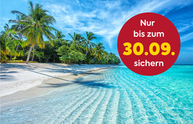 Paradisischer Strand auf den Malediven