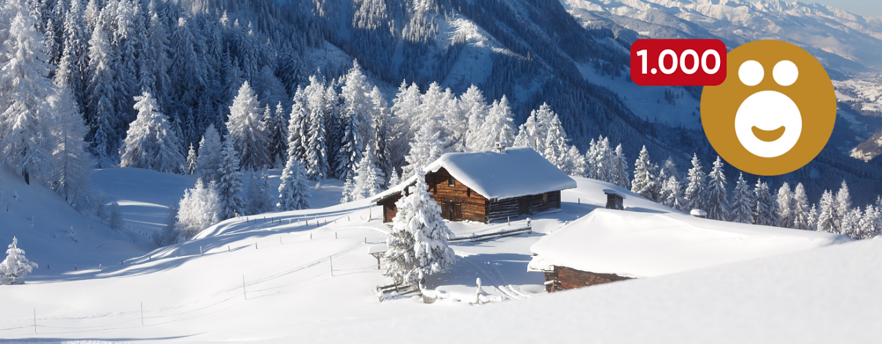Winterlandschaft in Österreich 