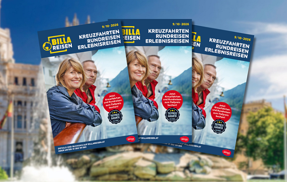 Der neue Rundreise Highlights Katalog von BILLA Reisen