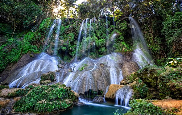 Wasserfall El Nicho im Gran Parque Natural in Topes de Collantes