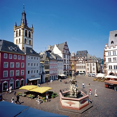 Radweg Aachen - Trier - Trier Hauptmarkt