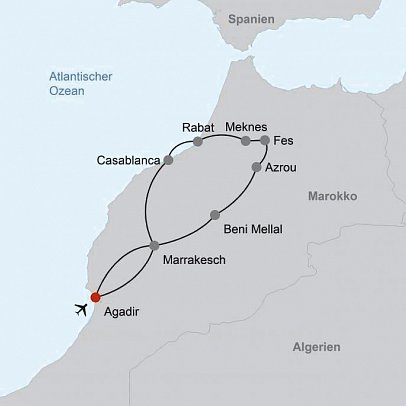 Kombination Rundreise Königsstädte & Strandurlaub am Atlantik