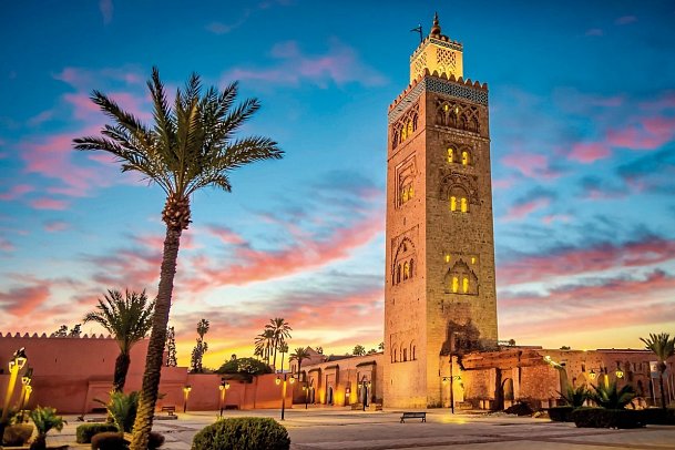 Privatrundreise Glanzvolle Königsstädte - Marrakesch - Koutoubia-Moschee
