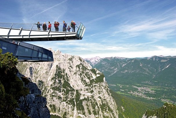 Alpenüberquerung von Garmisch nach Sterzing - Zugspitze Aussichtsplattform