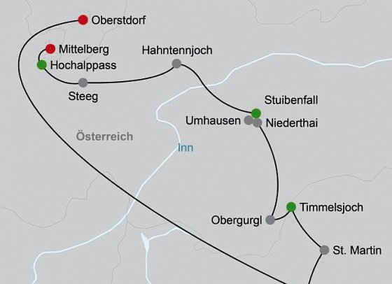 Alpenüberquerung Oberstdorf - Meran mit Hotelkomfort