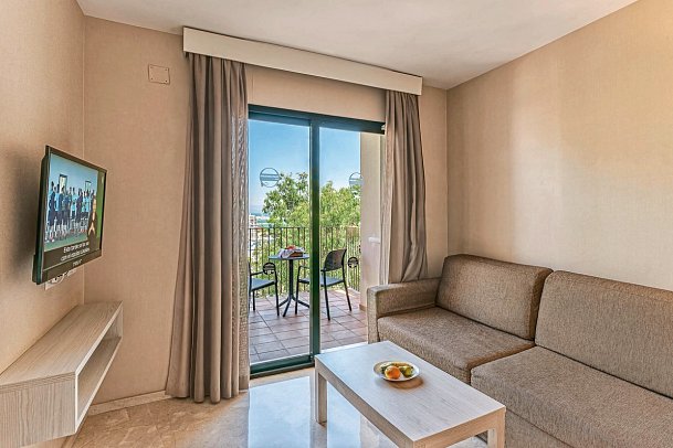 Benalmádena Palace - Wohnbeispiel Apt. 1 Schlafzimmer seitl. Meerblick (Zimmercodierungen ABN, A2N, A3N & A4N)