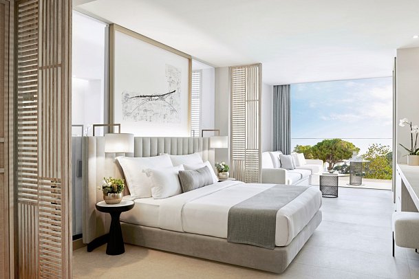 Ikos Andalusia - Wohnbeispiel Juniorsuite Gartenblick (Zimmercodierung J1G)