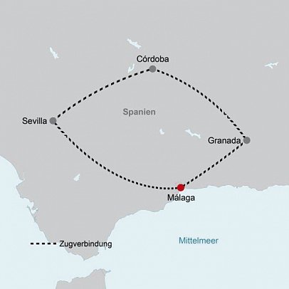 Mit dem Zug durch Andalusien - Eine Reise durch Spaniens Süden