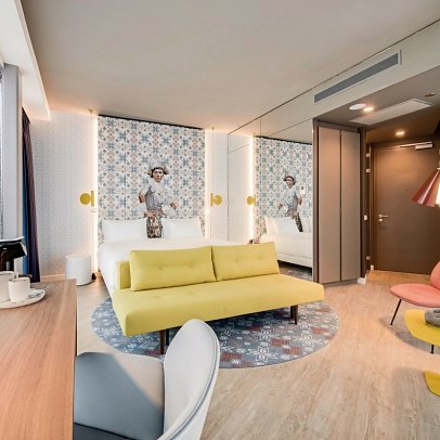 nhow Amsterdam RAI - Wohnbeispiel nhow Doppelzimmer (Zimmercodierung DB1)