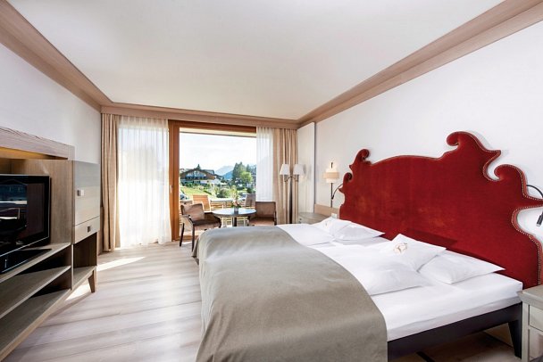 A-ROSA Ifen Hotel Kleinwalsertal - Wohnbeispiel Doppelzimmer Gartenblick (Zimmercodierungen D1G, D2G, D3G, DB2 & DC2)