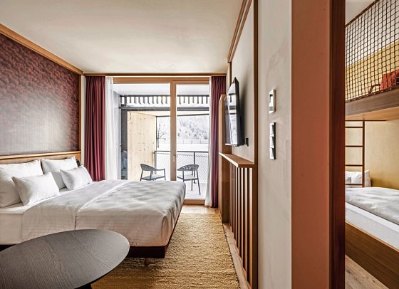 Falkensteiner Family Hotel Montafon - Wohnbeispiel Deluxe Suite (Zimmercodierungen DD1 & WD1)