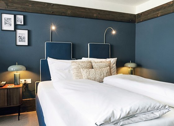 A-ROSA Thurnher’s Alpenhof Zürs - Wohnbeispiel Doppelzimmer Deluxe (Zimmercodierungen DD1, DD2 & DD3)