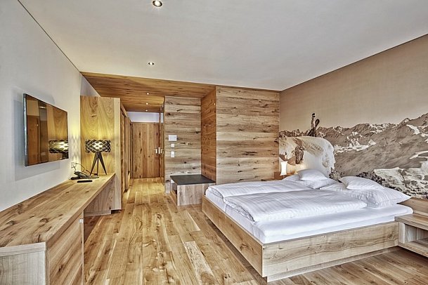 Sporthotel Silvretta Montafon - Wohnbeispiel Juniorsuite (Zimmercodierung JB1)