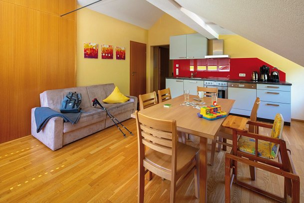 Sonne Bezau – Familotel Bregenzerwald - Wohnbeispiel Familienappartement (Zimmercodierung OI1)