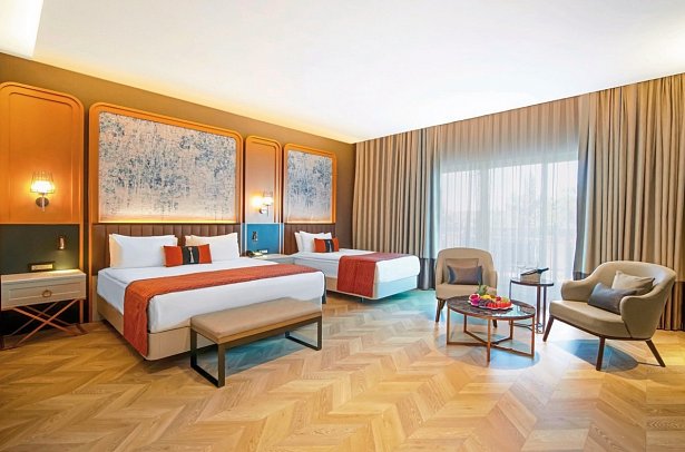 Güral Premier Tekirova - Wohnbeispiel Familienzimmer Deluxe Superior Plus (Zimmercodierungen FV1, FV2 & FV3)