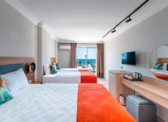 Nova Life Hotel - Wohnbeispiel Doppelzimmer Meerblick (Zimmercodierungen DBM & DCM)