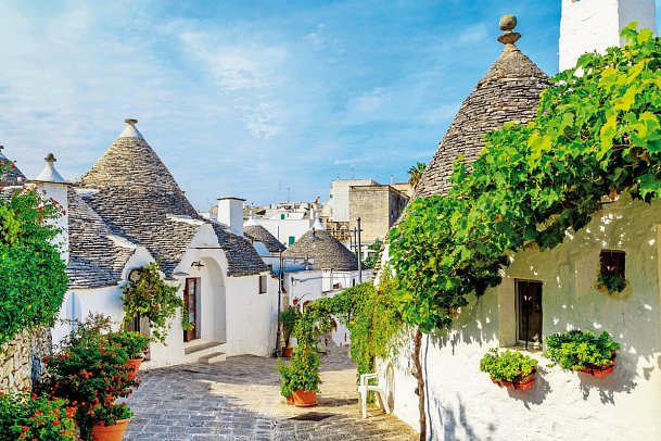 Autotour Apulien & Kalabrien entdecken - Trulli in Alberobello