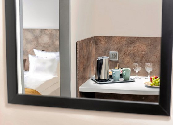 SORAT Hotel Berlin - Wohnbeispiel Pure Zimmer (Zimmercodierung DB1)