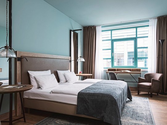 ABION Spreebogen Waterside Hotel Berlin - Wohnbeispiel Doppelzimmer Standard (Zimmercodierungen DG1 & DG3)