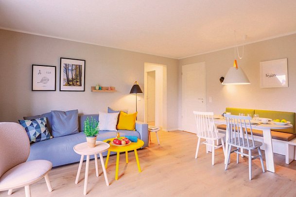 BEECH Resort Fleesensee - Wohnbeispiel Appartement Leuchtturm (Zimmercodierung OB2)