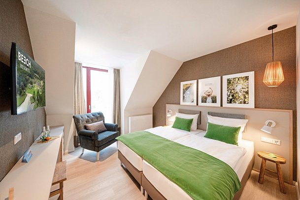 BEECH Resort Plauer See - Wohnbeispiel Komfortzimmer Walddorf oder Schilfdorf (Zimmercodierungen DB1, DF1 & DC1)