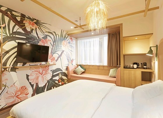 Tropical Islands OHANA Lodges - Wohnbeispiel OHANA Doppelzimmer Komfort PLUS (Zimmercodierung DF1)
