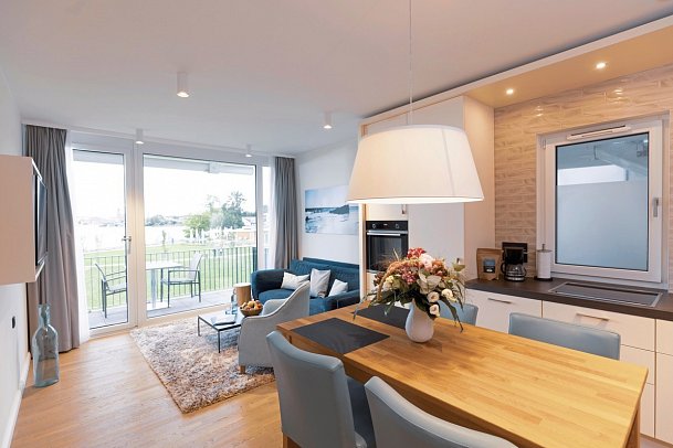 MAREMÜRITZ Yachthafen Resort - Wohnbeispiel Appartement Aurora (Zimmercodierung AB1)