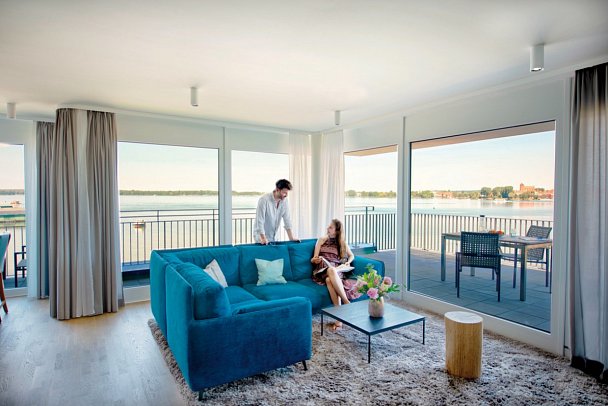 MAREMÜRITZ Yachthafen Resort - Wohnbeispiel Suite Anker Penthouse (Zimmercodierung WB2)