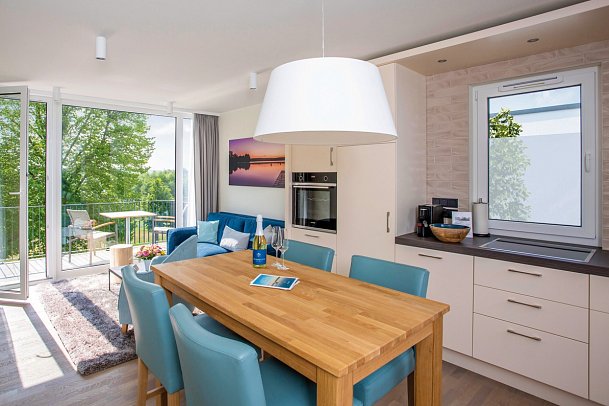 MAREMÜRITZ Yachthafen Resort - Wohnbeispiel Appartement Aurora (Zimmercodierung AB1)