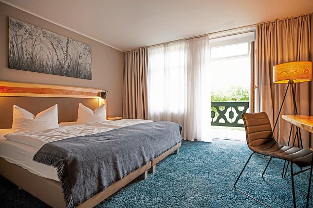 Waldhotel Eiche - Wohnbeispiel Doppelzimmer mit Balkon (Zimmercodierung DB2)