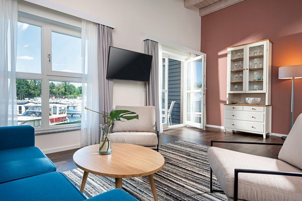 Precise Resort Marina Wolfsbruch - Wohnbeispiel Appartement 2 Schlafzimmer (Zimmercodierung OB1)