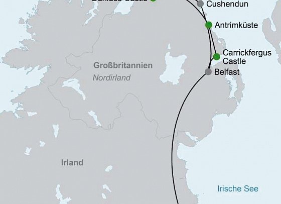 Höhepunkte rund um Belfast (ab/bis Dublin)