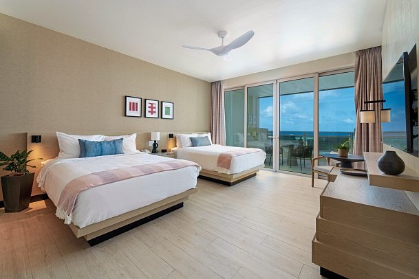 Wyndham Grand Barbados Sam Lord’s Castle All Inclusive Resort - Wohnbeispiel Deluxe Oceanview 2 Queen Beds (Zimmercodierung DDC)