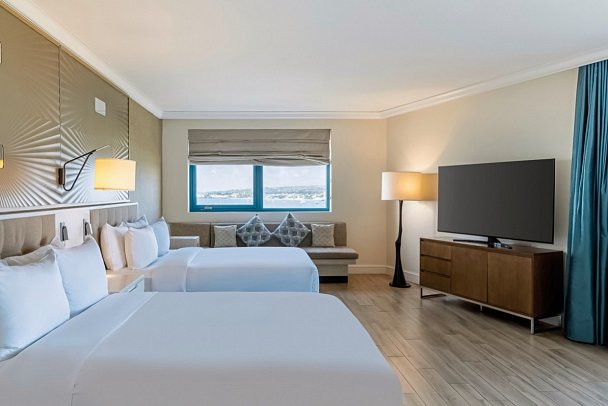 Hilton Barbados Resort - Wohnbeispiel Panoramic View Corner Suite (Zimmercodierung W1L)