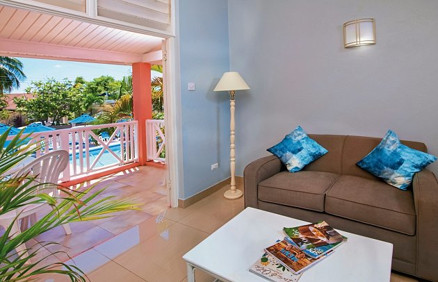 Dover Beach Hotel - Wohnbeispiel One Bedroom Garden Pool View (Zimmercodierung A1G)