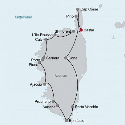 Busreise „Korsika - die Schöne“