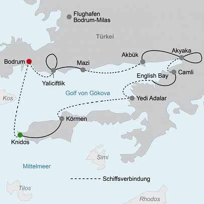 Inselhüpfen Golf von Gökova