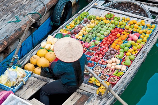 Höhepunkte Thailands - Schwimmender Markt