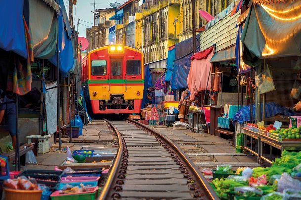 Höhepunkte Thailands - Railway Market