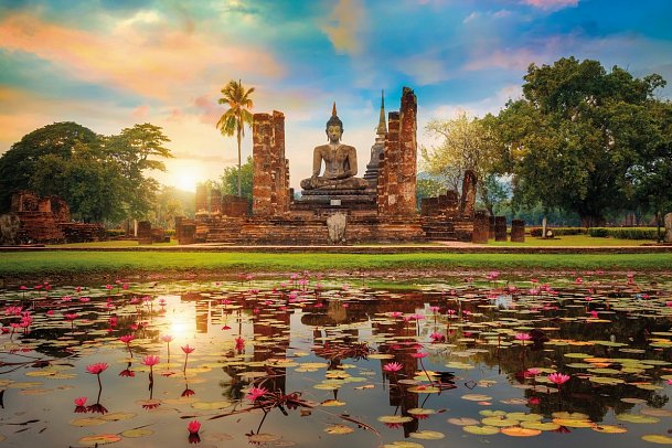 Nord-Thailand mit Goldenem Dreieck (Gruppenreise) - Wat Mahathat Tempel, Sukothai