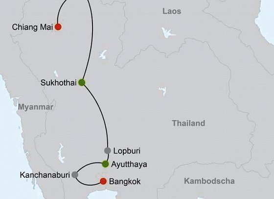Nord-Thailand Kaleidoskop (mit Baden)